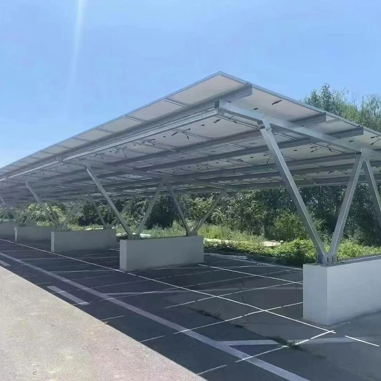 Carport fótavoltach uiscedhíonach BIPV